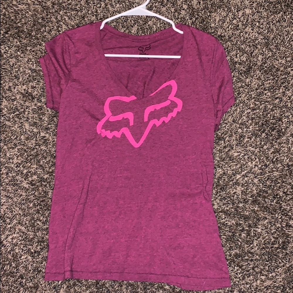 Maroon fox shirt